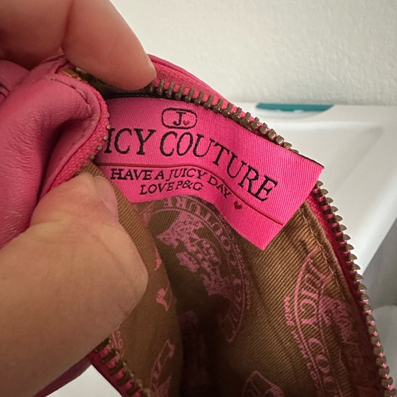 Y2K VTG Rare Juicy Couture "Keep Him" Hot Pink Barrel Purse Bag - Picture 7 of 10